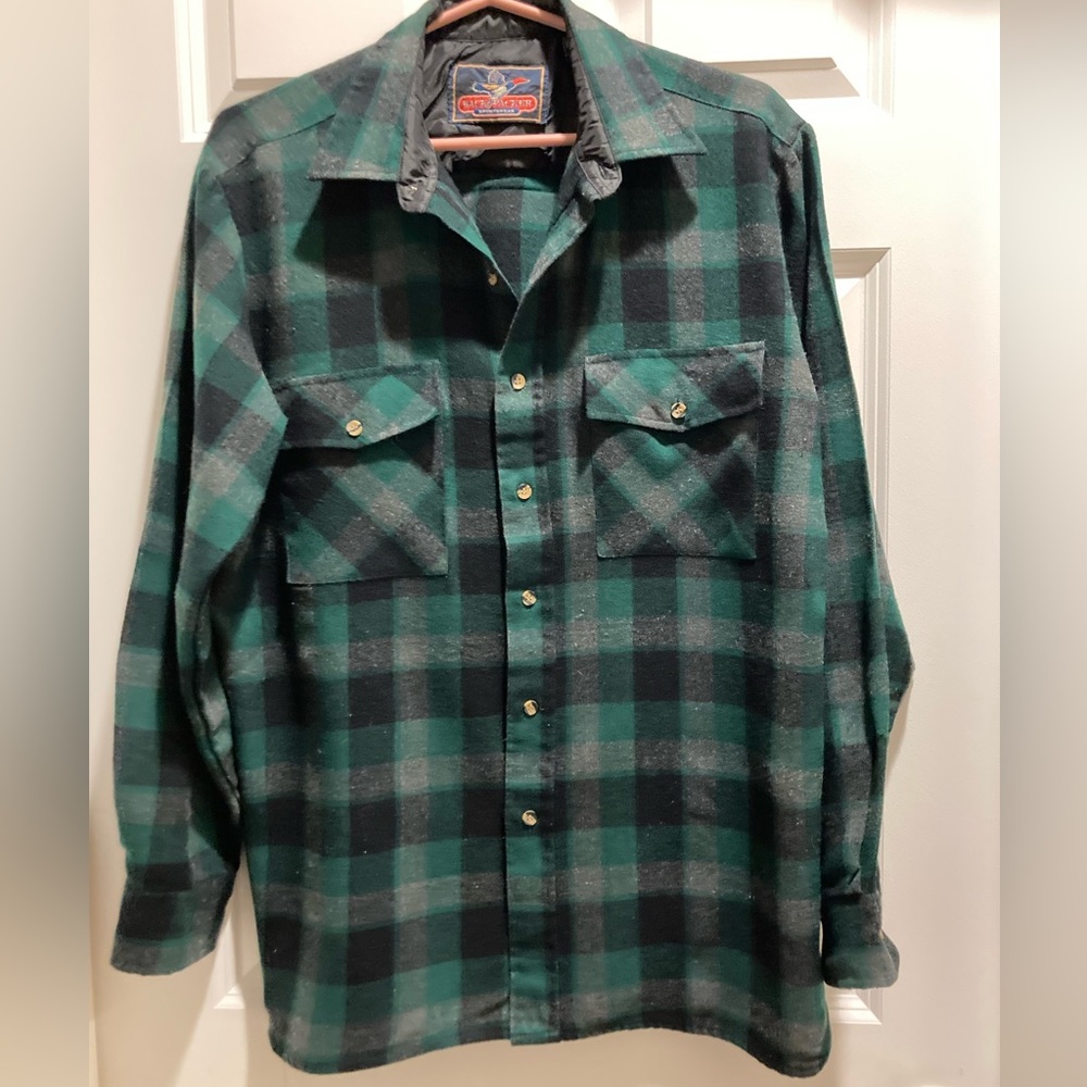 Back Packer Acrylic Flannel Plaid Shirt
